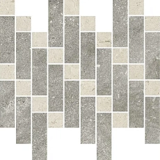 Мозаика Италон Аура Стоун Грэй Хэритэйдж 620110000260 серый 31.6x37.9