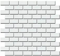 Керамическая плитка Декор kerama marazzi 191\001t Турнон белый мозаичный матовый 30x32