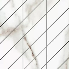 Мозаика Фальшмозаикаestima sm03 Аметис Суприм ferrum corner right белый непол. 30x60