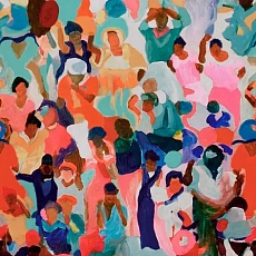 Керамическая плитка Декор kerama marazzi kmd3sta085gr Ковер Агадир матовый обрезной 119.5x238.5