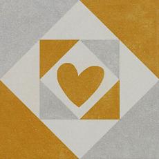 Керамогранит via cuore naranja 22,3x22,3