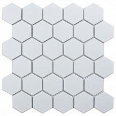 Мозаика hexagon small white matt 26,5x27,8