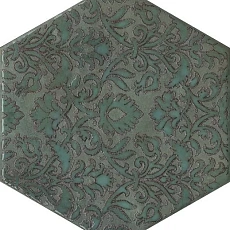 Керамическая плитка Декор kerama marazzi vt\b560\sg23037n Гроссето зеленый 20x23.1