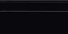 Керама Марацци Плинтус Синтра черный обрезной чёрный 