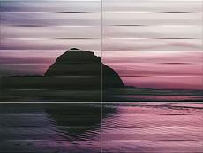 Керамическая плитка maxima violet 1 set of 6 elements панно 67,3x89,8