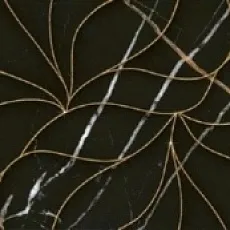 Керамическая плитка Блэк энд Голд struttura decor 24,2x70