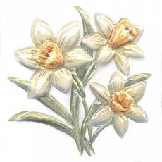 Керамическая плитка Декор Оранжерея Нарциссы 9,9x9,9