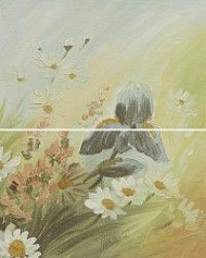 Шахтинская плитка Эсте зеленый панно 02 зеленый 