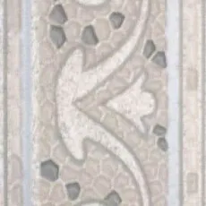 Керамогранит Тенерифе/ tenerife Бордюр Серебряный 14x45