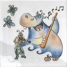 Керамическая плитка Декор kerama marazzi vt\a480\5232 Симфония 1 глянцевый 20x20