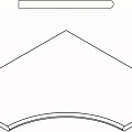 Керамогранит Бортик Италон Дискавер/ discover x2 Фумэ угловой закругленный 60x60