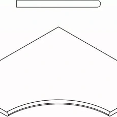 Керамогранит Бортик Италон Дискавер/ discover x2 fume bordo angolare round 60x60 60x60