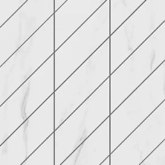 Мозаика Фальшмозаикаestima sm01 Аметис Суприм Платинум corner right белый полир. 29.8x59.8