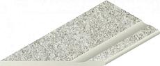 Керамогранит Бортик Нордика Айс с выемкой закругленный левый 620090001051 серый 30x60