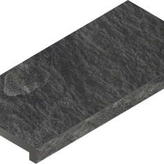 Ступени Италон Материя/ materia x2 Титанио 120 Угловая Правая 620070002846 Черный 33x120