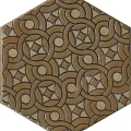 Керамическая плитка Декор kerama marazzi vt\a559\sg23039n Гроссето желтый 20x23.1