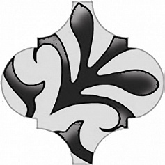 Керама Марацци Декор Арабески глянцевый орнамент OS\A33\65000 белый для ванной для кухни