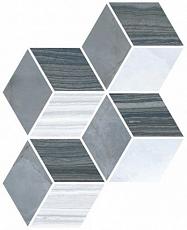 Мозаика serpe-nuvola Декор Ромб Холодная Гамма 24x30