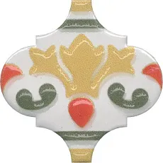 Керамическая плитка Декор Арабески Майолика орнамент os\a28\65000 6,5x6,5