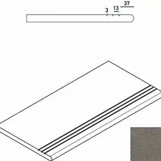 Керамогранит Ступень Италон Дискавер/ discover x2 fume gradino round grip 30x60 30x60