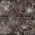 Керамическая плитка Элисса Марроне fiore 1c 40,2x50,5