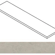 Ступени Атлас Конкорд Ринашенте Фьюжн Ченере угловая правая 620070003248 серый 33x160