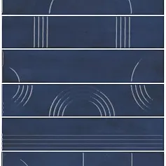 Керамическая плитка Панно kerama marazzi kmp3sta007rn6x Панно Мажорель синий темный глянцевый из 6 частей 28.5x36