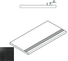 Ступени КАРБОН СТУПЕНЬ ЗАКРУГ.ГРИП 30x60 ЛЕВ 30x60