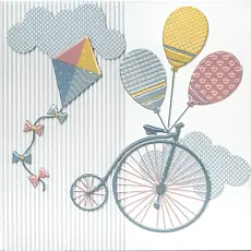 Керамическая плитка Декор kerama marazzi vt\a372\5009 Бон Вояж Велосипед 20x20