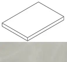 Ступени Континуум Сильвер ступ. угл.лев 33x60