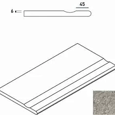 Керамогранит Бортик Италон Дискавер/ discover x2 grey bordo svasato round 30x60 30x60