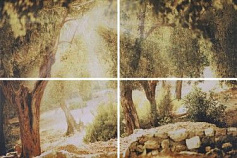 Шахтинская плитка Селена коричневый панно 01 коричневый 