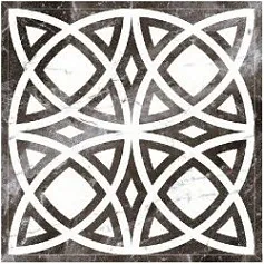 Керамогранит Блэк Энд Вайт/ black & white black d01-cut 120x120