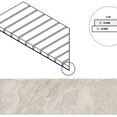 Керамогранит АЙС РЕШЁТКА СТРИМ 10 ЛЕВ 25x60