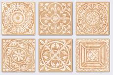 Керамогранит вставка сонет карамель 5x5