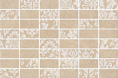 Керама Марацци Декор Золотой пляж темный беж мозаичный бежевый для кухни, для ванной