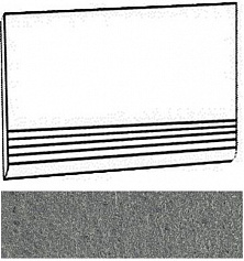 Италон ЭВЕРСТОУН ЛАВА СТУПЕНЬ 30X60 серый для дома для крыльца для офиса для улицы
