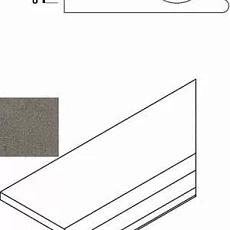 Керамогранит Бортик Италон Дискавер/ discover x2 fume bordo svasato round dx Правый 30x60 30x60