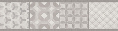 Керама Марацци Бордюр Онда 1 обрезной серый 