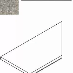 Керамогранит Бортик Италон Дискавер/ discover x2 grey bordo round dx Правый 30x60 30x60