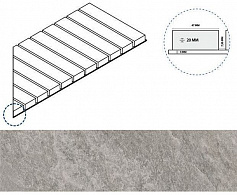 Италон РОК РЕШЁТКА СТРИМ 20 ПР серый для улицы для крыльца