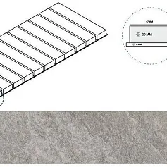 Керамогранит РОК РЕШЁТКА СТРИМ 20 ПР 25x60