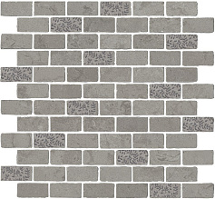 Керама Марацци Декор Kerama Marazzi MBD010 Про Лаймстоун Антика 2 мозаичный серый матовый серый 
