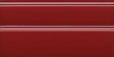 Керамическая плитка Плинтус Даниэли красный обрезной 15x30