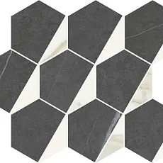 Мозаика Хексагон cold 25.4x31