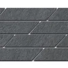 Керамогранит Бордюр Гренель серый темный мозаичный 9,8x46,5