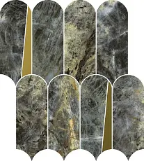 Мозаика Италон  Стелларис Мадагаскар Дарк Элегант 32,5х36,1 33х33