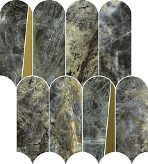 Италон Мозаика Италон  Стелларис Мадагаскар Дарк Элегант 32,5х36,1 чёрный 