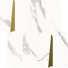 Мозаика Италон  Стелларис/ stellaris Статуарио Уайт Элегант 32,5Х36,1 33х33