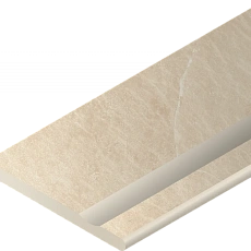 Бортик Италон Материя/ materia x2 Магнезио С Выемкой Закругленный Правый 620090001199 Бежевый 30x120